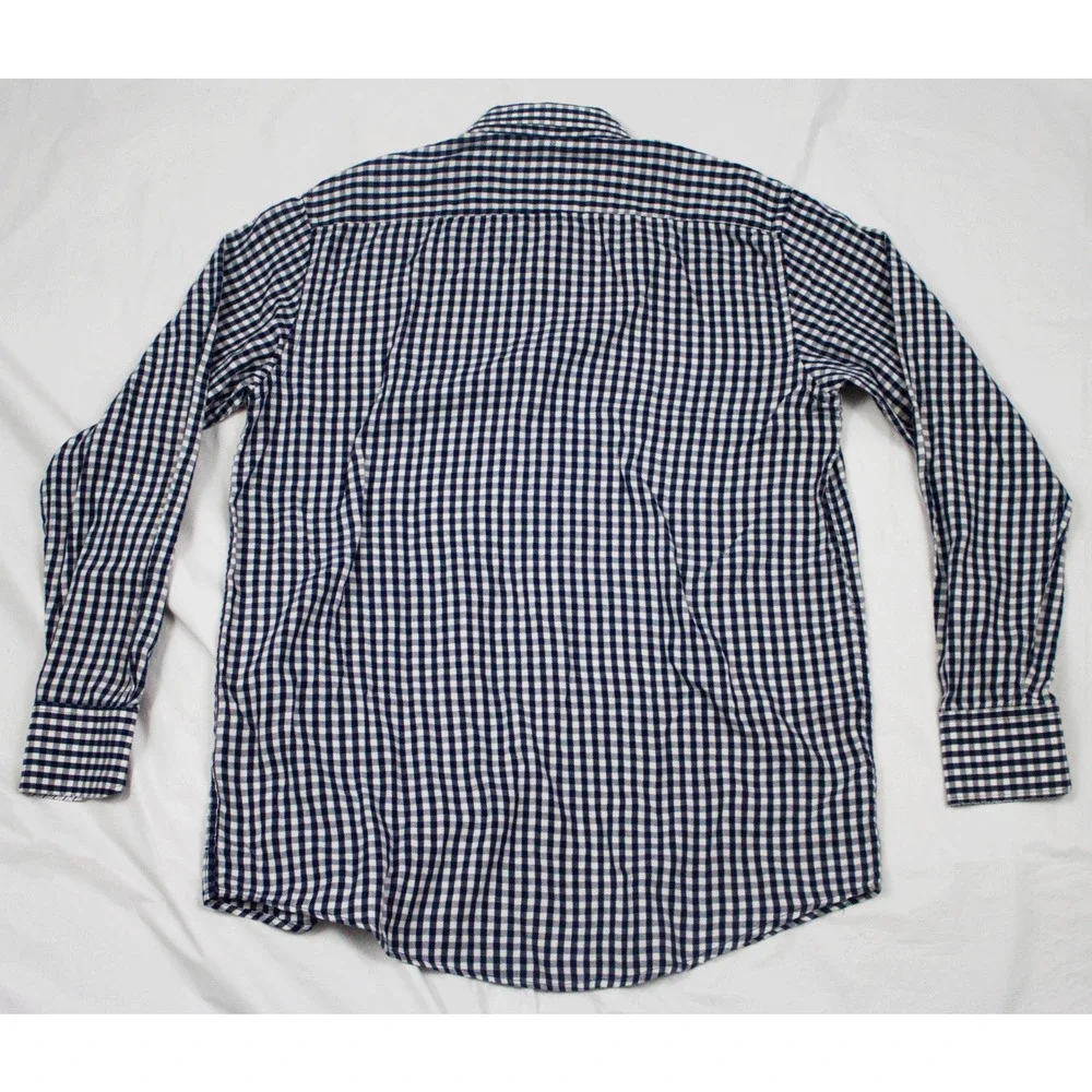 Bogari Men's Long Sleeve Button Front Flip Cuff Shirt Size Small‎